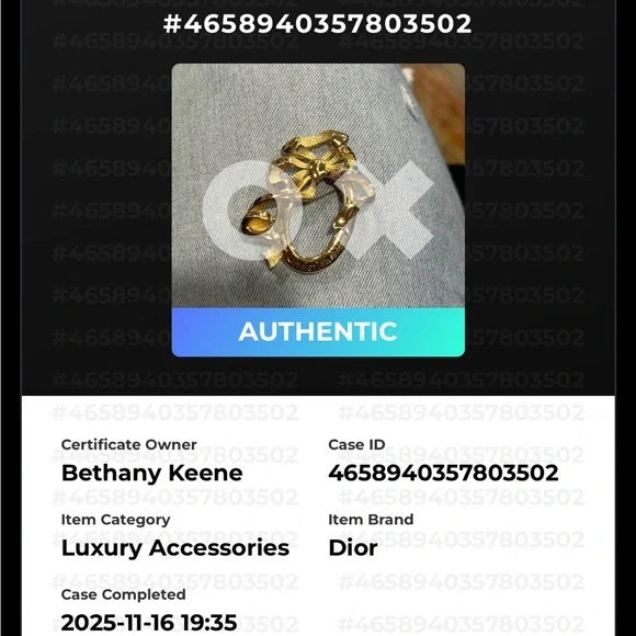 Authentic Dior Gold Ribbon Bow Brooch, 1980’s Vintage Brooch, designer jewelry - Picture 11 of 13